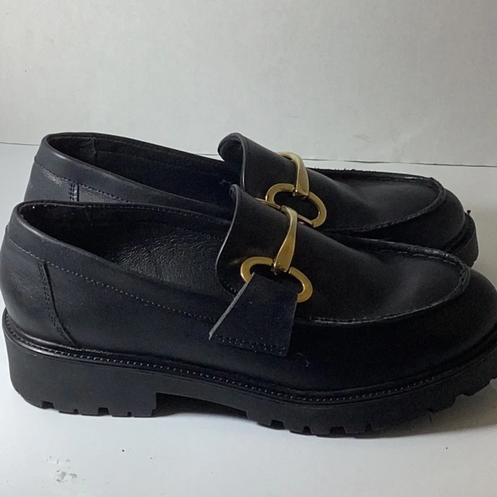 Haezel Womens Faux Leather Bit Loafers